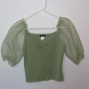 Puff sleeve top